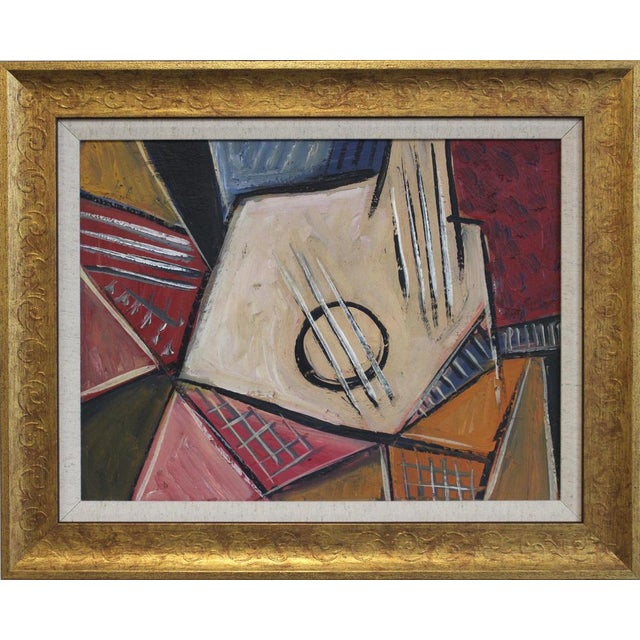 Postwar European Artist, The Vanguard Series Nr. XXVII Abstract Composition, 1950s-1970s, Oil on Board, Framed For Sale - Image 12 of 12