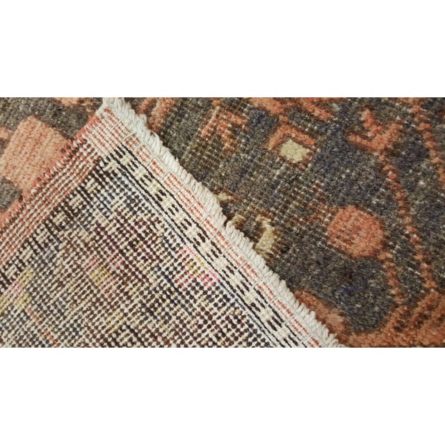 Vintage Khotan Rug, Handmade Oriental Rug, Soft shrimp, Beige, Brown, Char Gray For Sale - Image 9 of 11