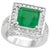 4 Carat Emerald Cut Colombian Emerald and Diamond Ring 14 Karat Gold Estate For Sale - Image 15 of 18