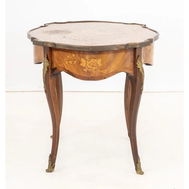 Louis XV Style Kingwood Marquetry Coffee Table For Sale In New York - Image 6 of 6