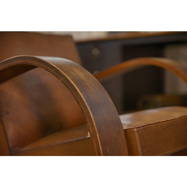 Wood Armchair by Adrien Audoux and Frida Minet for Vibo Vesoul, 1950s For Sale - Image 7 of 15