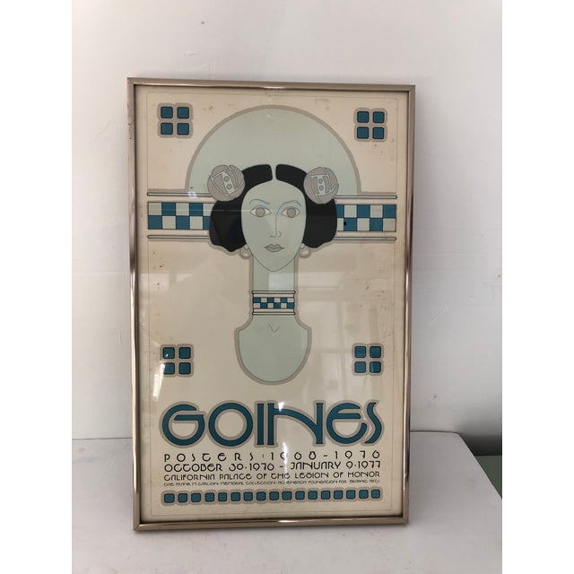 1970s Goines San Francisco Poster 1970 24x15 For Sale - Image 5 of 9