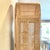 Boho-Chic Arched Natural Rattan & Solid Wood Double-Door Wardrobe Armoire For Sale - Image 10 of 18