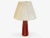 Mid-Century Modern Italian Modern, Red Ceramic, Table Lamp, Italy, 1950s For Sale - Image 3 of 9