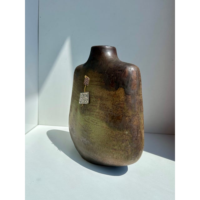 High-quality West German art ceramic floor vase from the exclusive Atelier line by Carstens Tönnieshof, created in the...