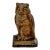 Unusual Antique American Cast Iron Wise Old Owl Sitting on a Book Figurative Doorstop - Circa 1920s. For Sale