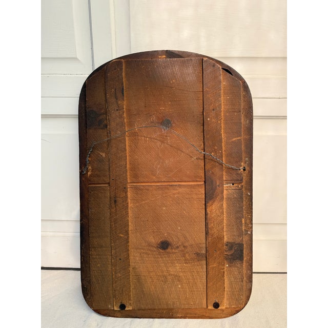 Antique 19th C. Louis Philippe Faux Burl Tortoiseshell Style Cushion Mirror For Sale - Image 11 of 12