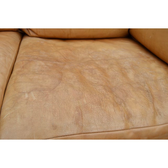 Vintage Modular Cognac Leather Sofa Set from Rolf Benz, 1970s, Set of 6 For Sale - Image 13 of 18