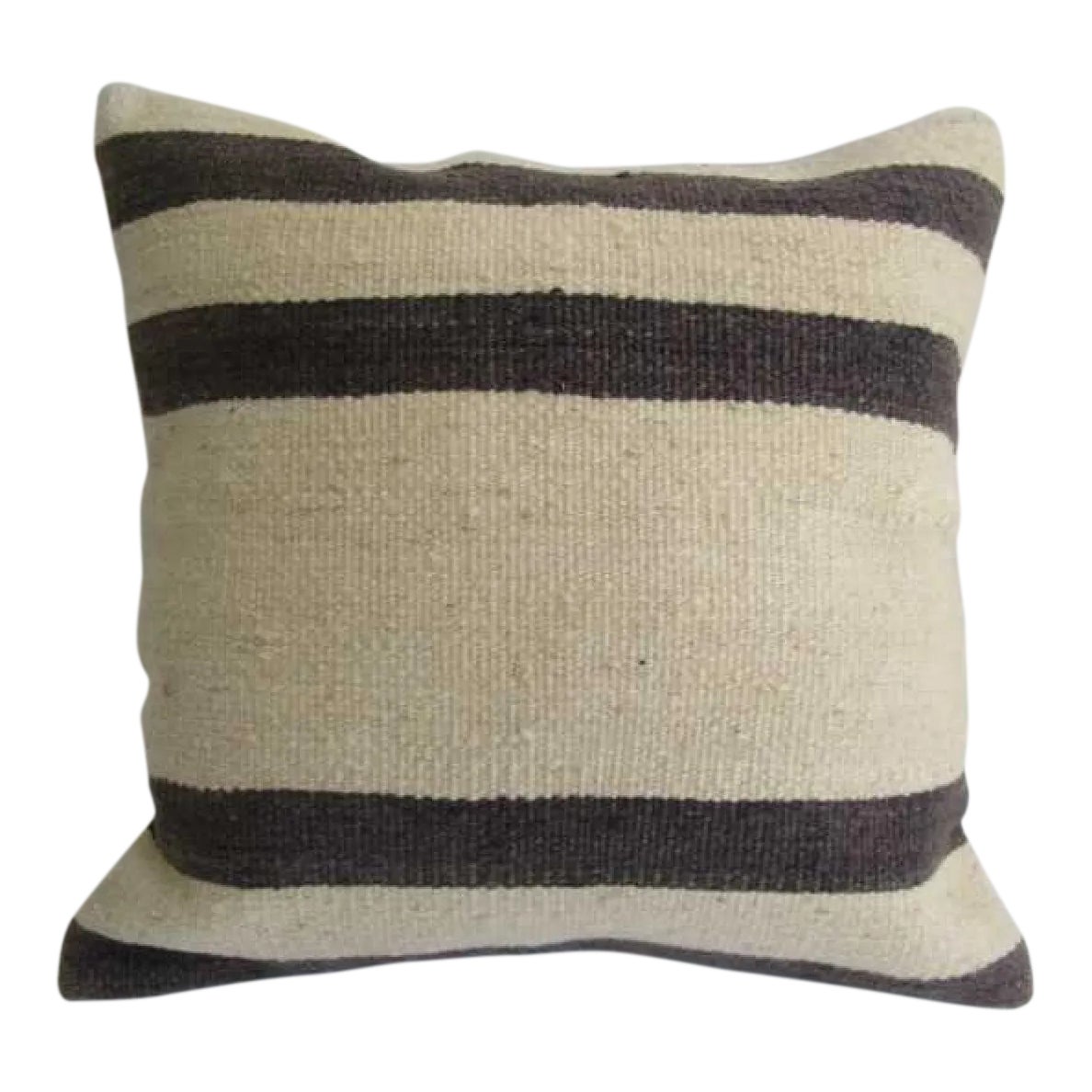 Handmade Black & White Kilim Pillow Cover Chairish