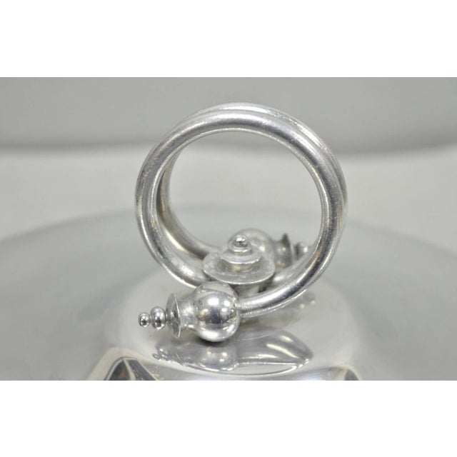 Mid 20th Century Vintage Bw Buenilum Silver Plated Aluminum Art Nouveau Covered Serving Dish For Sale - Image 5 of 18