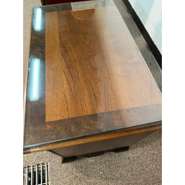 Brown 1980’s Pair of Broyhill Premier Ming Dynasty Nightstands For Sale - Image 8 of 10