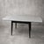 Contemporary Mid-Century Modern Space Age Black & White Formica Draw Leaf Extending Dining Table For Sale - Image 3 of 10