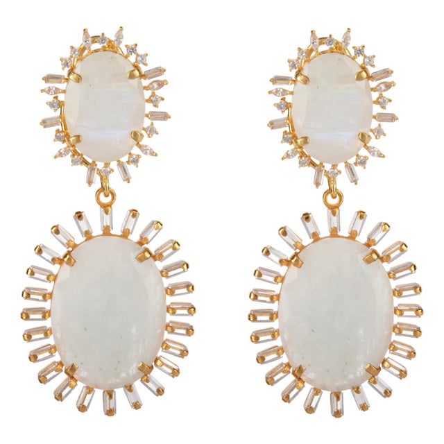 Gemma Earrings, Pierced For Sale