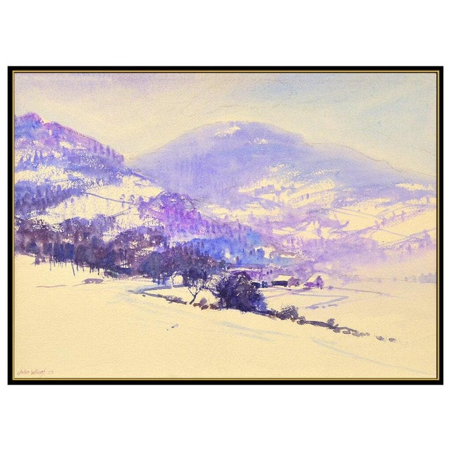 Message us to inquire about custom framing options! (Included for free with every purchase) The artwork here, "Winter in...