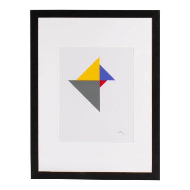 1995 “Konstruktion and Intuition” Serigraph Print by Anton Stankowski For Sale