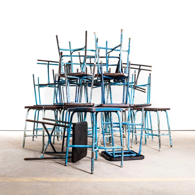 Workshop Stool with Bakelite Seat, 1950s For Sale - Image 10 of 10