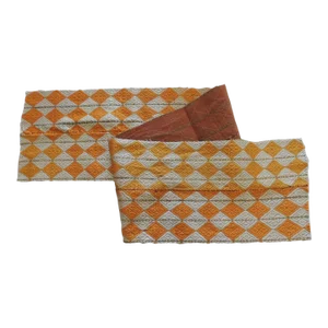 Vintage Yellow Embroidered "Phulkari" Indian Textile Sash