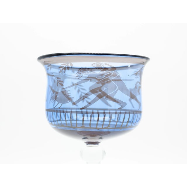 Grail Goblet Vase in Glass by Gunnar Cyrén for Orrefors, Sweden, 1977 For Sale - Image 6 of 9