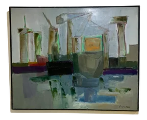 David Wicress, Abstract Composition, 1968, Oil on Canvas