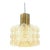 Large Mid-Century Modern Amber Bubble Glass Pendant Light by Helena Tynell for Limburg, Germany, 1960s For Sale