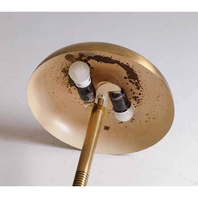 Swedish Brass Table Lamp attributed to Boréns, 1950s For Sale - Image 6 of 9