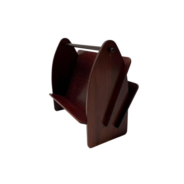 Art Deco Amsterdamse School Magazine Rack from Paul Bromberg, 1920s For Sale - Image 3 of 12