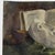 A French still life rendered in watercolor, depicting a death mask supported by two stacked books before an open volume....