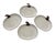 Alabaster Vintage Crofton White Harvest Pumpkin Plates - A Set 4 For Sale - Image 8 of 12