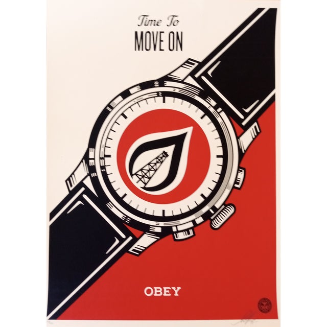 Shepard Fairey (Obey), Time to Move On, 2015, Serigraph For Sale