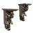 Late 19th Century Neo-Baroque Handcarved Silverwood Wall Brackets, a Pair For Sale