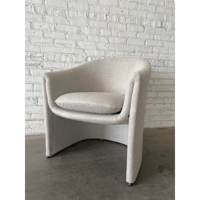 Dunbar Furniture Modern Dunbar Sculptural Lounge Chairs by Lydia dePolo and Jack Dunbar- a Pair For Sale - Image 4 of 9