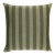Schumacher Hanson I/O Stripe 18" Pillow In Green For Sale