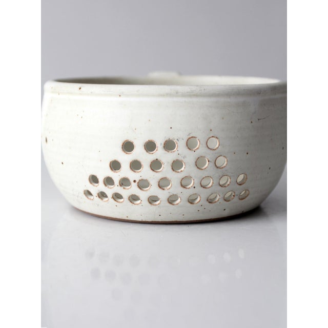 Vintage Handmade Studio Pottery Berry Bowl For Sale - Image 10 of 11