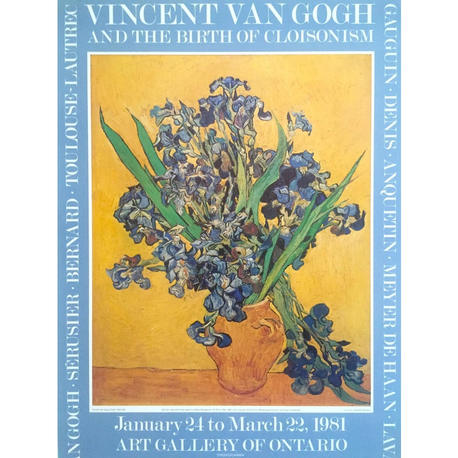 Vincent Van Gogh Vintage 1981 Post Impressionist Exhibition Poster