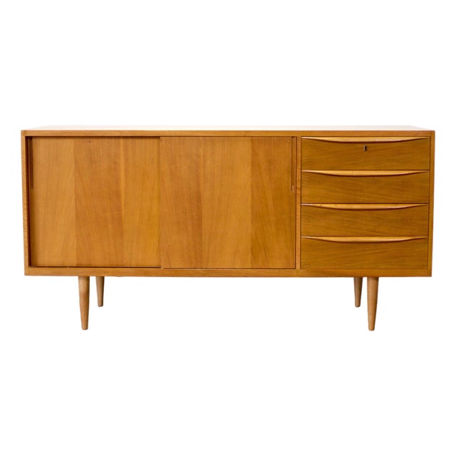 1950s Deutsche Werkstätten Hellerau Oak Sideboard Designed by Franz Ehrlich For Sale