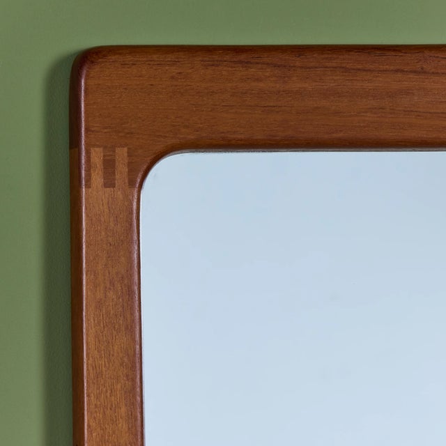 Pedersen and Hansen Teak Wall Mirror For Sale In Los Angeles - Image 6 of 9