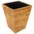 Wood Artifacts Rattan Square Tapered Waste Basket with Metal Liner in Honey Brown For Sale - Image 7 of 7