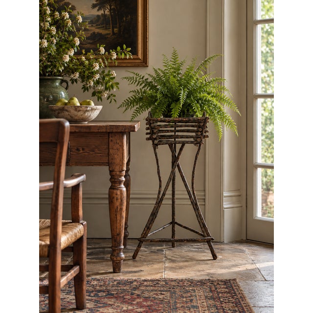 Early 20th Century Antique Adirondack Twig Planter For Sale - Image 5 of 13