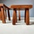 Brutalist Oak Nesting Tables, 1970s, Set of 3 For Sale - Image 4 of 8