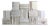 Decorative Books - Snowfall Book Wall - Set of 75 White Books For Sale