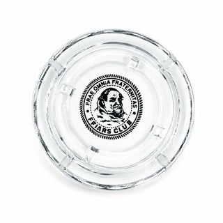 Vintage the Friars Club New York City Nyc Glass Ashtray Dish Comedy For Sale