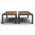 Frosted Brown Lacquered Side Tables, Set of 2 For Sale