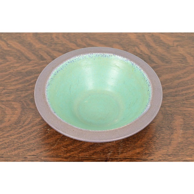 A gorgeous Arts & Crafts period glazed art pottery bowl By Rookwood Pottery USA, 1916 Glazed ceramic in a beautiful...