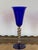 Late 20th Century Set of Three Modern Murano Glass Goblets, Blue, Red and Amethys For Sale - Image 10 of 18