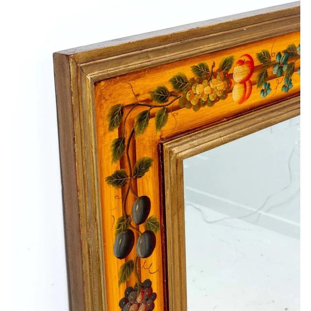 Beveled Fruit Motif Mirror For Sale - Image 4 of 8
