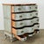 French Italian 20th Century Painted & Gilt Chest of Drawers For Sale - Image 3 of 12