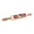 Midcentury Poppy & Daisy Rolling Pin For Sale