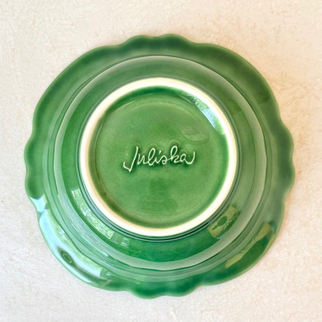 Juliska Jardins Du Monde Cereal / Ice Cream Bowl in Basil For Sale - Image 4 of 6