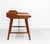 Scarce small teak desk with brass structural elements designed by architect Svend Age Madsen and produced by K. Knudsen &...