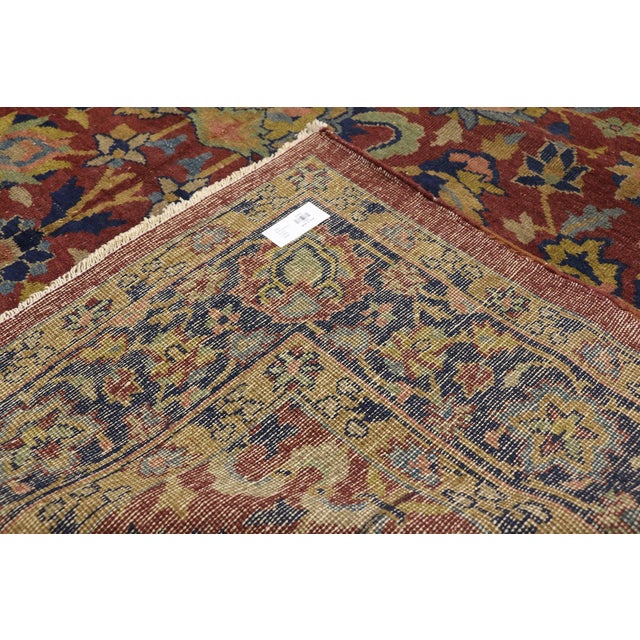 Early 20th Century 1910's Antique Indian Agra Gallery Rug - 06'00 X 15'00 For Sale - Image 5 of 8